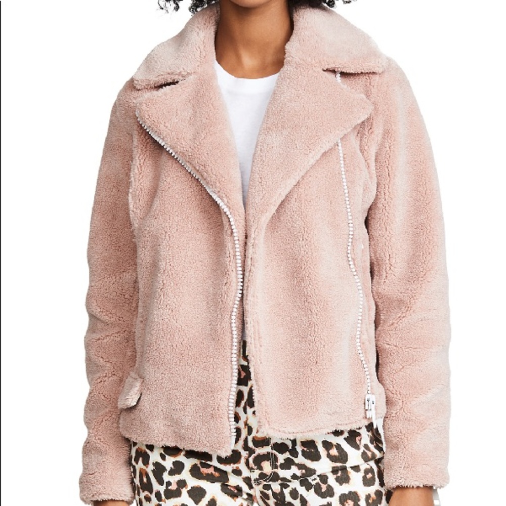 MOTHER the mini pocket rider teddy jacket